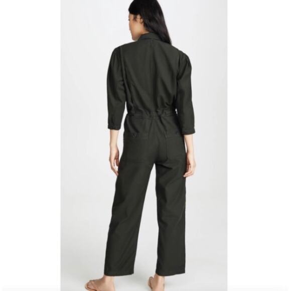 Citizens of Humanity Frida Jumpsuit in Dark Olive Size S - Picture 3 of 16